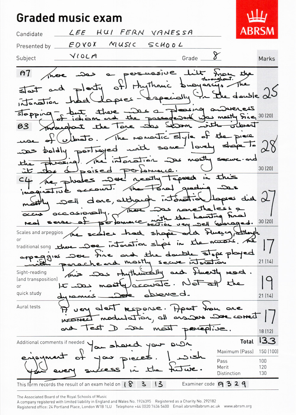 ABRSM Grade 8 Viola 133