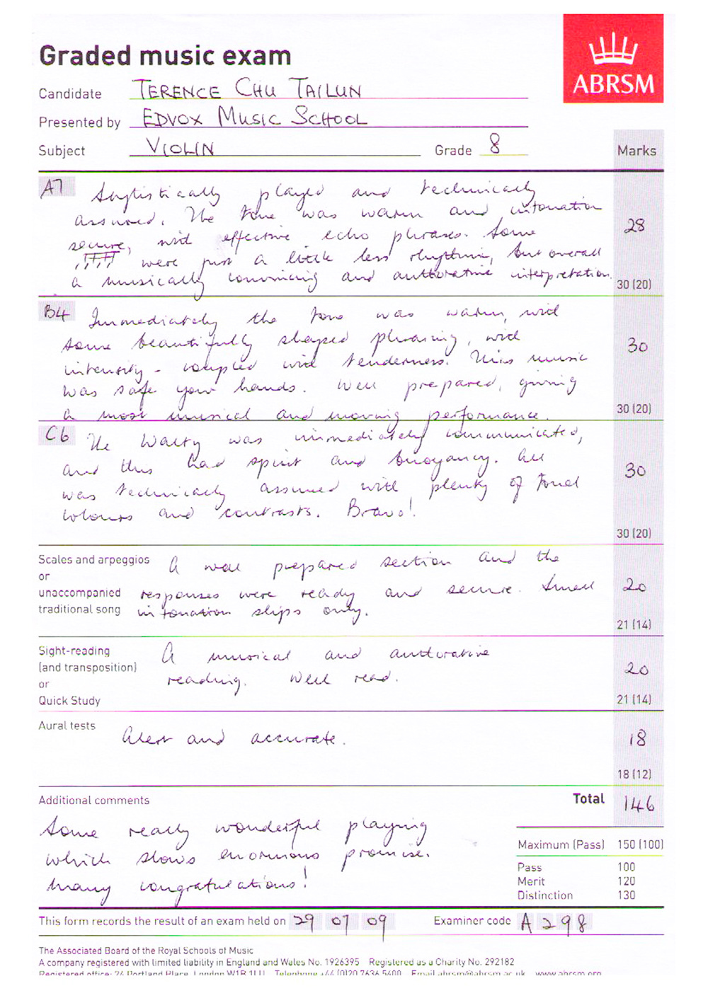 ABRSM Grade 8 Violin 146